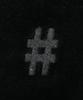 BEENTRILL Velour Hashtag Raglan Sweatshirt (Black)