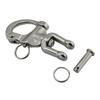 Pair Jaw Snap Shackle Diving Clips for Sailboat Spinnaker Halyard Sailing Rigging