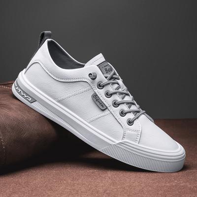 Pánské ležérní boty Lehké prodyšné pánské boty Ploché pánské tenisky Bílé skateboardové boty Obchodní cestování Tenis Masculino
