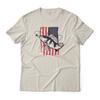 American Flag Fishing Graphic T-Shirt Lightweight Cotton Tee