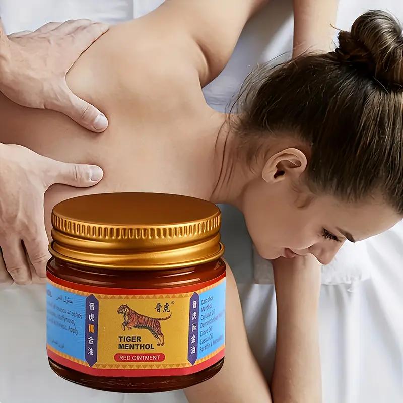 Thai Tiger Balm Muscle Relaxation Massage Cream - Joint Massage Warm Cream, Contains Vitamin E, Olive Blend, Deep Moisturizing, Easy To Apply