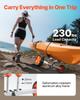 Carrello per Kayak, Capacità di Carico 104 kg, Dolly per Carrello Canoe con Ruote Solide in PU da 25,4 cm e Cavalletto, Si Monta e Smonta in Pochi Secondi, Tavola da Stand Up Paddle
