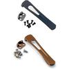 Deep Carry Clip Sets for Spyderco Standard Modular V2 Machined C81/C223 CNC Titanium with Screws,Pocket Clips (Black)