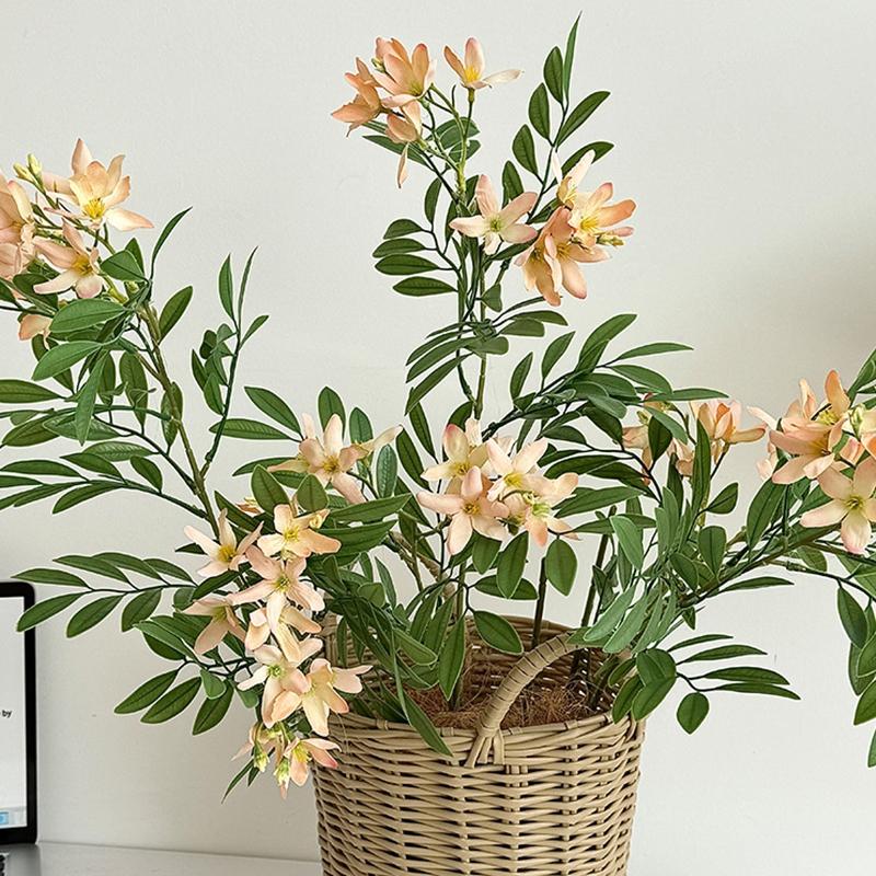 Artificial Flowers Leaves Simulated Green Plant Floral Art Wedding Scene Decor Fake Plants Flower Arrangement Home Decoration