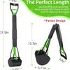 32'' Pooper Scooper for Large Small Dogs, Long Handle Dog Poop Scooper with Waste Bags, Portable Dog Poop Pick Up Tool, Folding Poop Scoop for Yard,