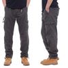 2025 Cargo Pants Men 100% Cotton Multiple Pockets Elastic Waist Casual Trousers Outdoor Hiking Climbing Mountains Men's Pants