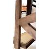 Mid-Century Rattan Chairs Living Room & Kitchen Wooden Chair with Hand-Woven Rattan Backres Home Leisure Chair