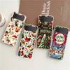 Phone Cover For Samsung Galaxy Z Flip 7 6 5 4 Case Transparent For Samsung Z Flip 3 Hard PC Foldable Bag Merry Christmas Pattern