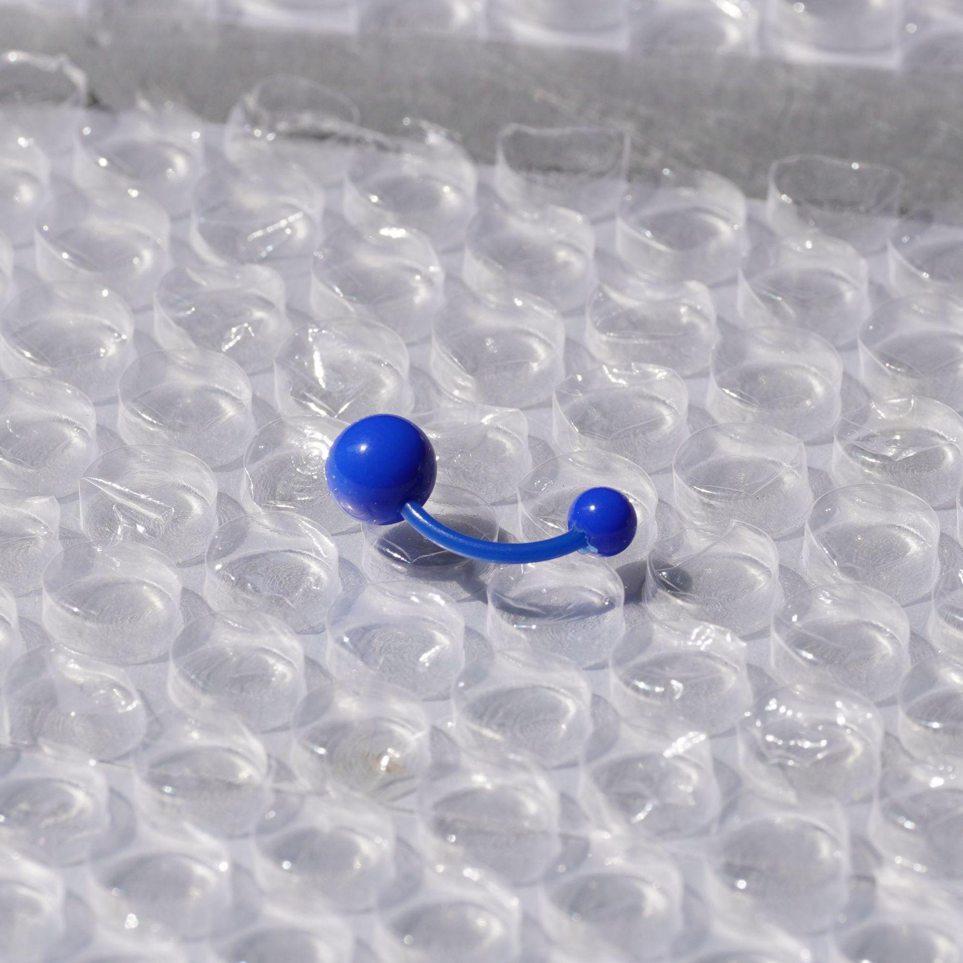 

Акриловые конфетные цвета УФ мягкие украшения для пирсинга пупка 1.6mm Rod, 10mm Length королевский синий