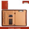 A4 Business Folder with Calculator and Zipper - Sales Manager's Document File Folder