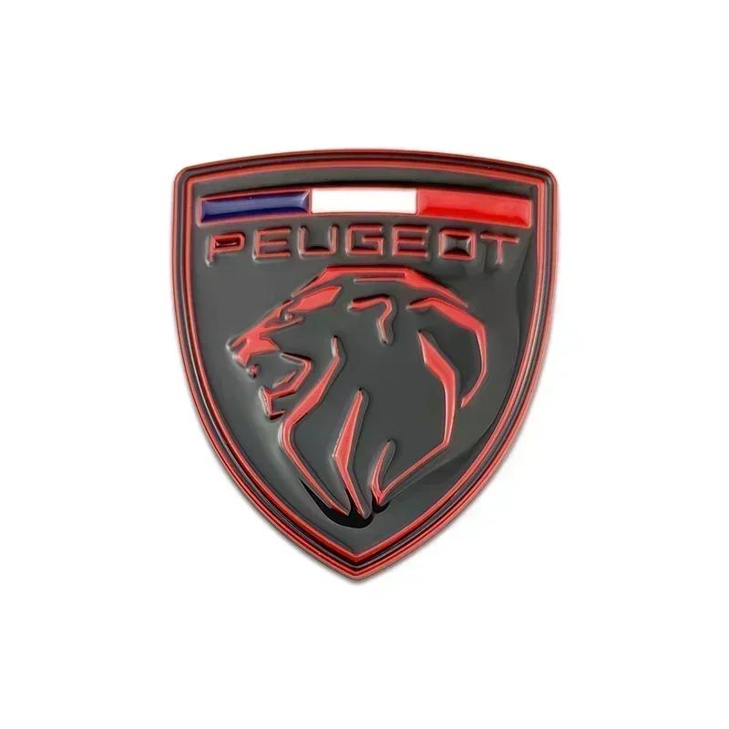 6.2x6cm Metal Car Fender Side Emblem Rear Trunk Badge Sticker for Peugeot 206 207 208 301 508 308 407 5008 2008 4008 ZI 106 107 108