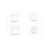 Seamless Punch-free Self-Adhesive Plug Fixer Plug Sticker Socket Holder Transparent