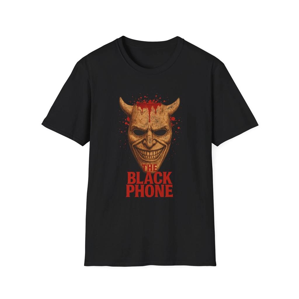 Men's and Women's T-shirts Grabber Phone Unisex T-Shirt, Black Phone Design, Softstyle Tee for Men and