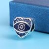 Charms Original Copper Plated Devil'S Blue Pupil Beads Fit Bracelet Diy Fine Gift Women Delicate Jewelry Accessory
