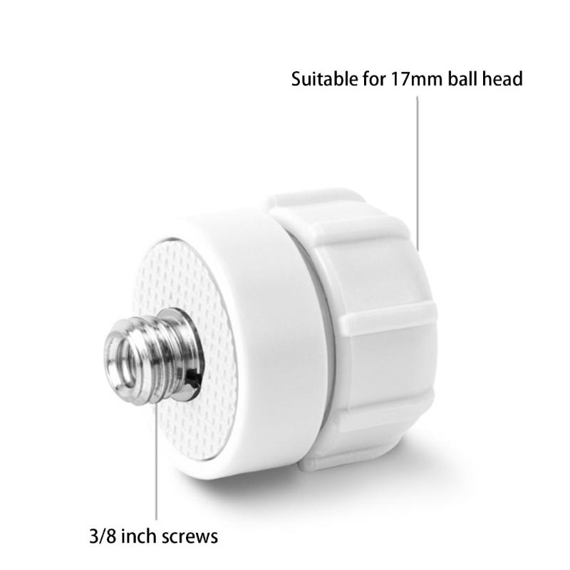 Univerzální držák s 17mm kuličkou na 3/8" šroub Tripodový adaptér pro fotoaparáty a držáky telefonů