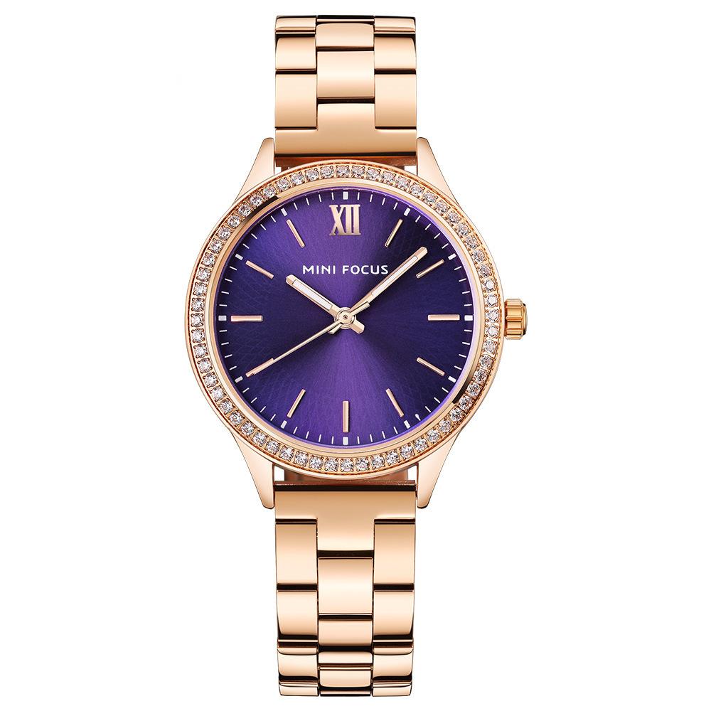 Ladies Watch Japanese Movement Luminous Waterproof Steel Strap Butterfly Buckle