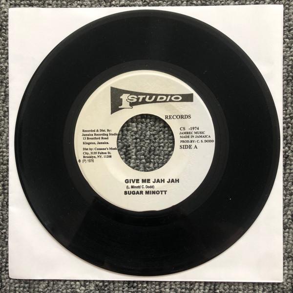 7inch Record SUGAR MINOTT - Give Me Jah Jah CS1974 Studio One Jamaica Reggae, Ska & Dub Used