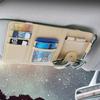 Car Sun Visor Organizer Multi-Pocket Business Card Storage Management Sunglasses Holder Visor Auto Interior Accessories