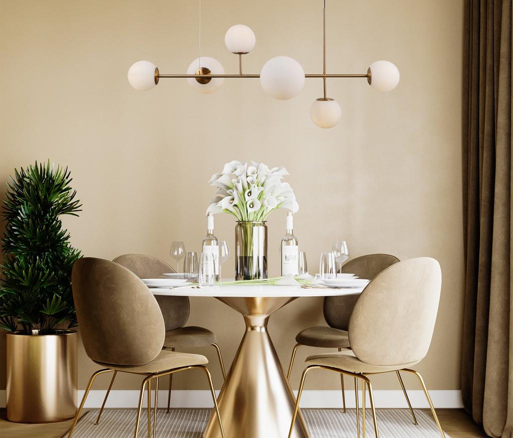 Lampa wisząca VAILANTE PND-31221-6-HBR Italux