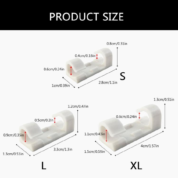 Self Adhesive Cable Organizers Wire Clamp Manager for Secure and Clean Wire Management Home or Work