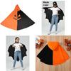 Halloween Kids Costume Pumpkin Bat Cloak Cosplay With Polyester Material For Holiday Party