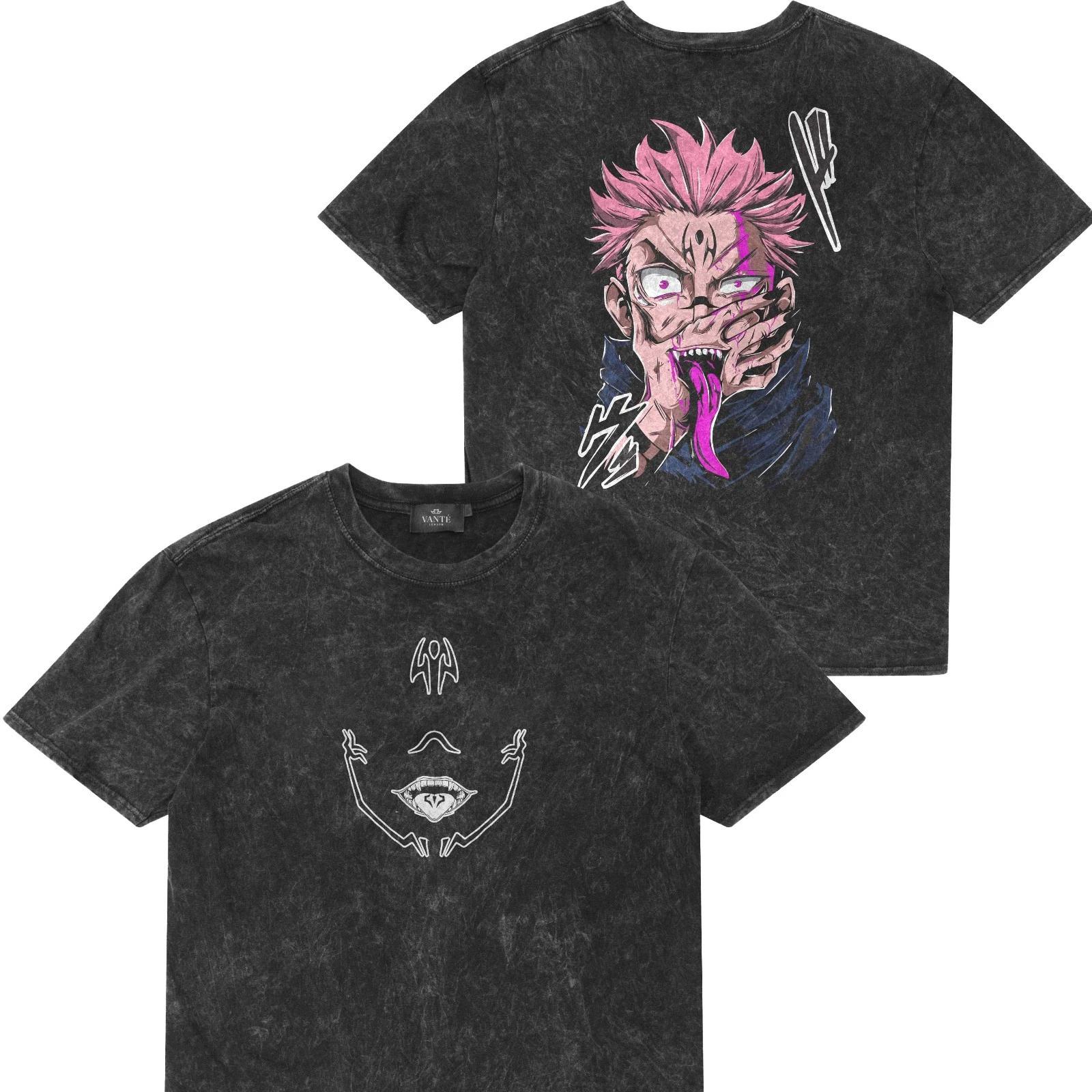 Ryomen Sukuna Anime T-Shirt Japanese Manga Graphic Tee Gift Top XL