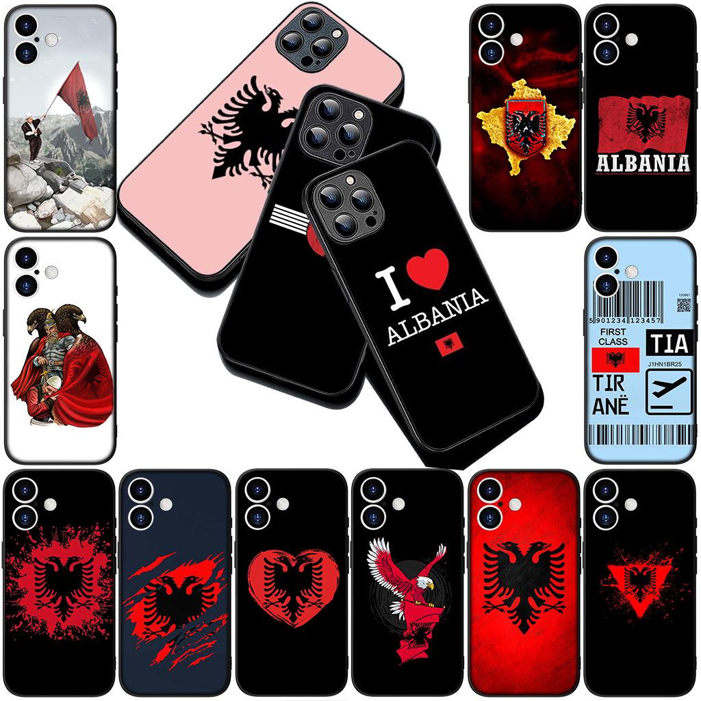 Albanians Red Albania Flag Phone Cover for Motorola Moto Edge 70 60 Fusion NEO Pro G Stylus G56 G96 G04 G05 20 Soft Case