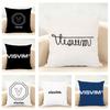 Visvim Brand Design V-V-Isvims Cushion Cover Linen Pillowcase Soft For Sofa Bed Home Room Decor