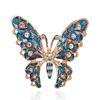 Vintage Butterfly Crystal Brooch Pin With Waterdrop Design For Women And Men