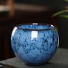 Kiln-Glazed Jianzhan Tea Set with Dragon Relief Tumbler