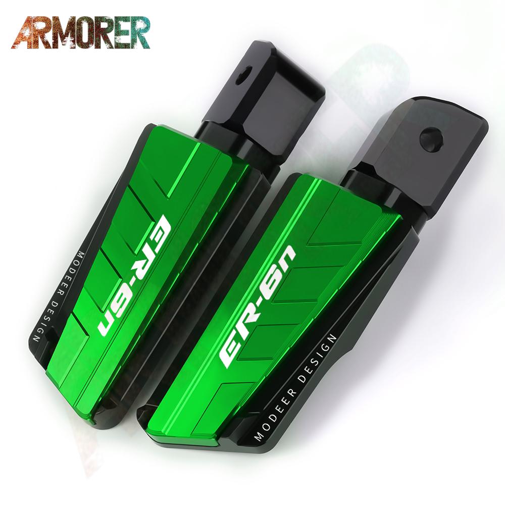 Motorcycle Accessories  For KAWASAKI ER6n ER6f ER 6n 6f ER-6n ER-6f 2006-2022 Rear Passenger Foot Peg