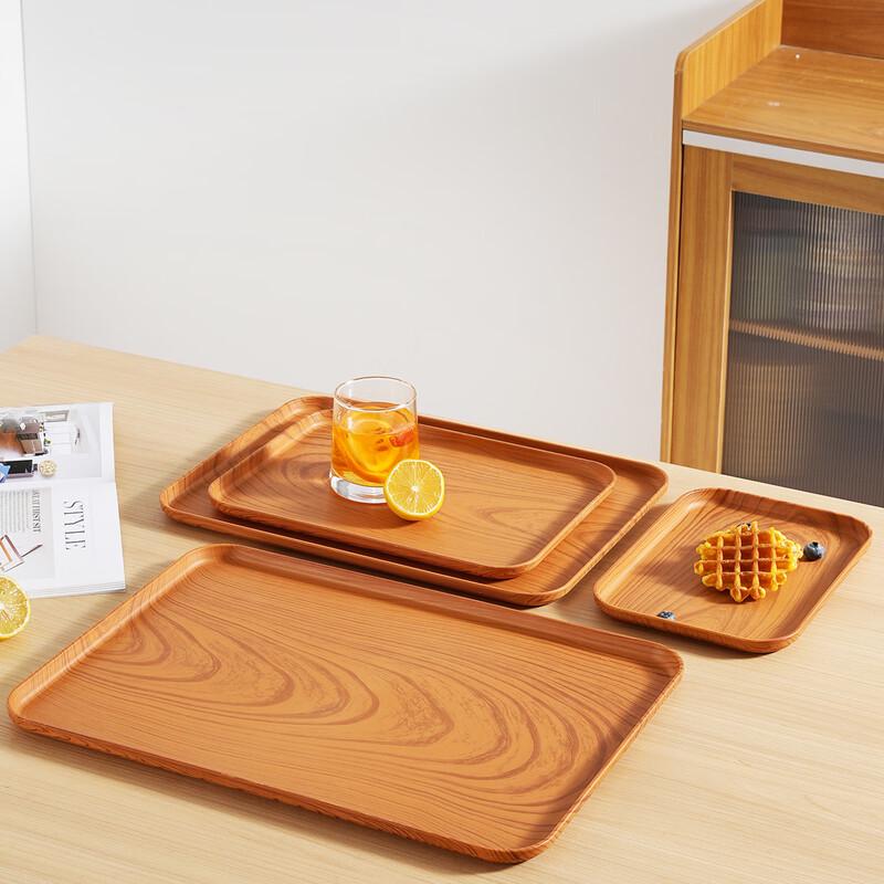 Yicang Imitation Wood Grain Plastic Serving Tray