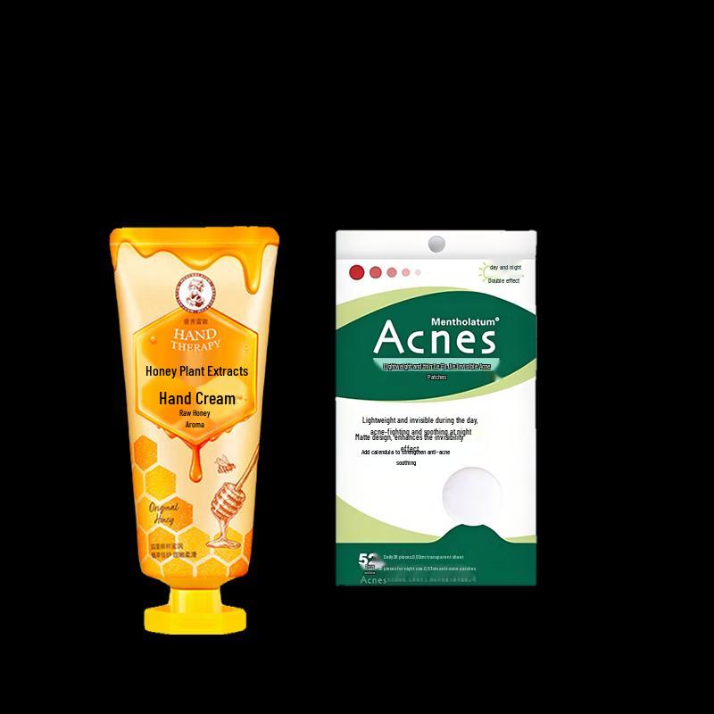 Mentholatum Honey Hand Cream & Acne Patches Set