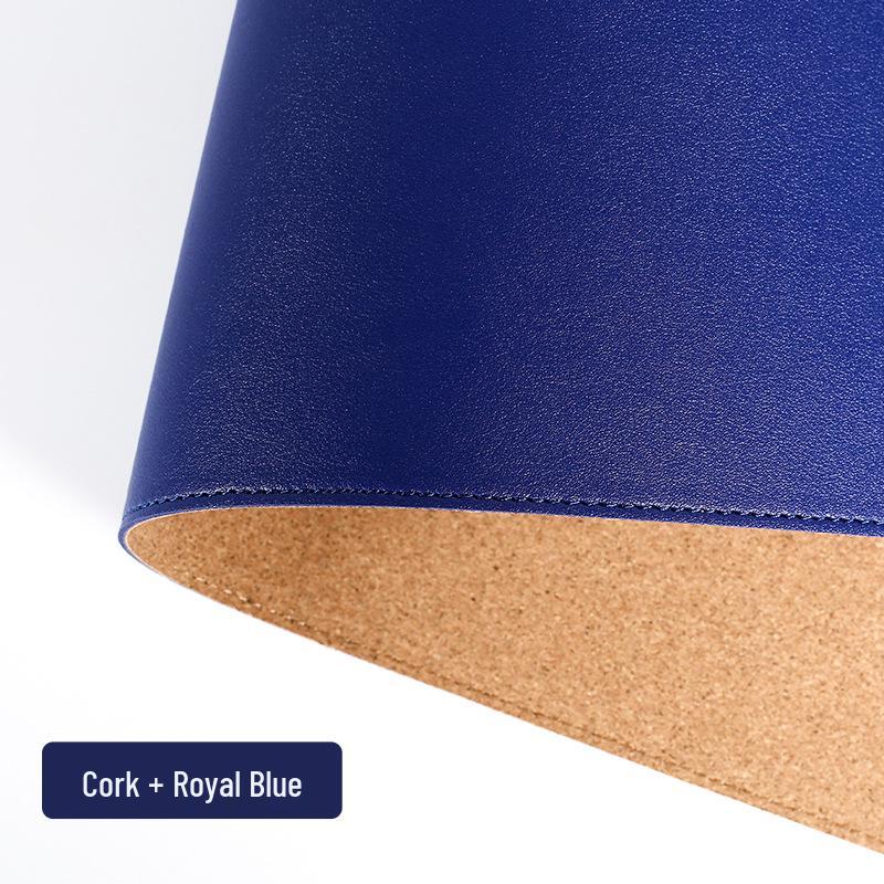 Non-Slip PU Leather Table and Bar Mats with Cork Coasters