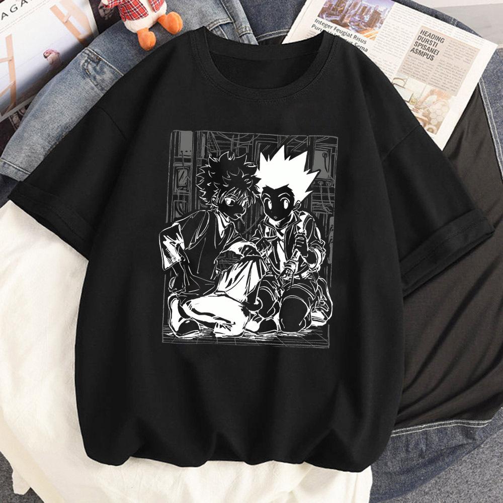 Hunter x Hunter top tees female Colorful streetwear Gothic korean clothes shirt Vintage 80s Comfortable kawaii Breathable Trendy