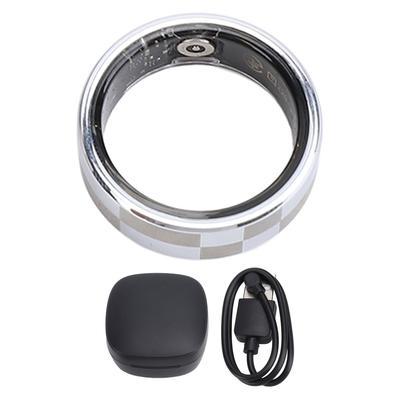 Smart Ring Health Tracker Aluminum Alloy Sleep Monitoring Wearable Smart Ring with APP Charging