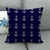 Minimalist Style Anchor For Boats Digital Printing Short Plush Pillow Covers For Car Sofa Office Cushion Cover Home Goods
