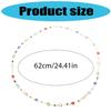 Colorful Neck Chain Beads Necklace Adjustable Chain Necklace Stylish Neck Jewelry Suitable for Women and Girl Present