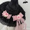 Dark Witch Costume Hat for Women Halloween Party Essential with Adjustable Chinstrap For Holiday Celebration Parites