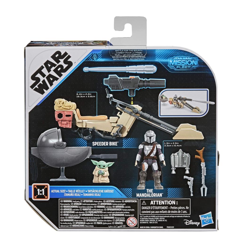 STAR WARS Mission Fleet Minifigure Vehicle Pack Mandalorian so Speeder Bike STAR WARS 2020 MISSION FLEET Figúrka Vozidlo Balenie MANDALORIAN S