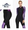 Dames Zonnebescherming Wetsuit met Lange Mouwen - Slank Makend Surf & Duik Eendelig Zwempak