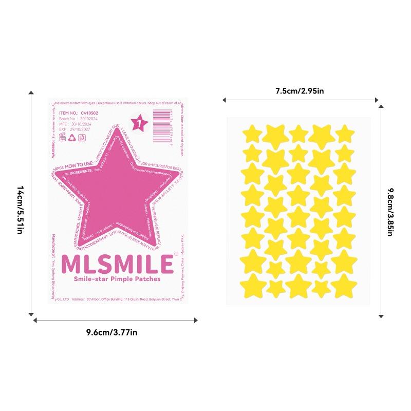 Hydrokolloid-Akne-Pflaster, Farbe: fünfzackiger Stern, transparent, unsichtbar, Reparatur, Eiter, Saug-Akne-Pflaster