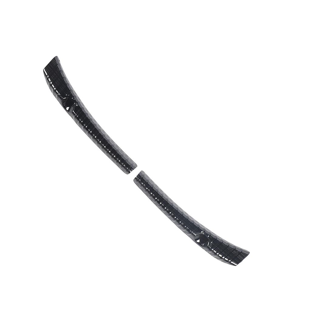 2PCS Rear Trunk Sill Guard Cover Stainless Steel Rear Bumper Door Sill Protector for Model 3 Highland 2024 Black Silk