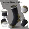 Men's Fleece-Lined Warm Color-Block Long Socks - Thickened Plus Size for Autumn & Winter