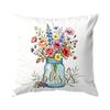 1pcs Watercolor Flowers Cushions Pillowcase Polyester Cushion Cover Throw Pillow Pillowcover Home Car Sofa Decor