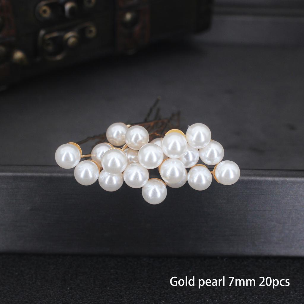 Fashion Pearl Bridal U-shaped Pin Metal Barrette Clip Hairpins Rhinestone Wedding Hairstyle Design Tools Women Hair Accessories