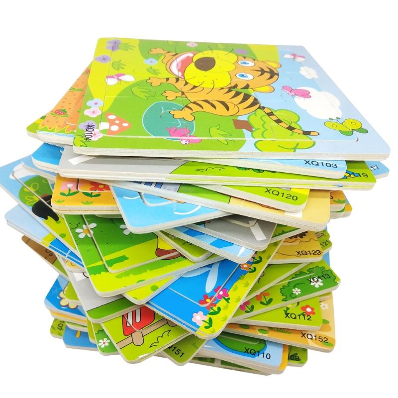 Kids Educational Toys Jigsaw Puzzle Toy for Toddler Children Boys and Girls Educational Puzzle Toys Wooden Frame Puzzle