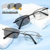 Photochromic Reading Glasses Men Progressive Multi Focal Anti Blue Light Presbyopia Eyewear +1.0 To +4.0