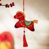 Red Chinese Zodiac Horse Doll Cartoon Mascot Traditional Pony Plush Doll  New Year
