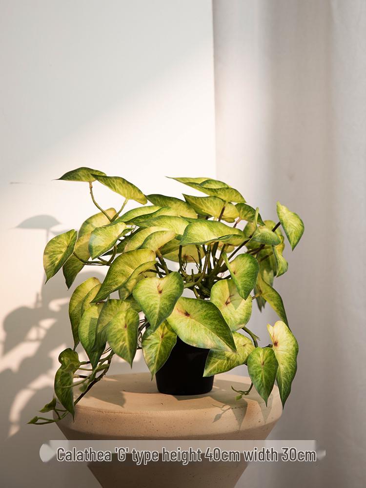 Artificial Green Plants for Indoor Decor – Potted Ornaments for Living Room or Coffee Table